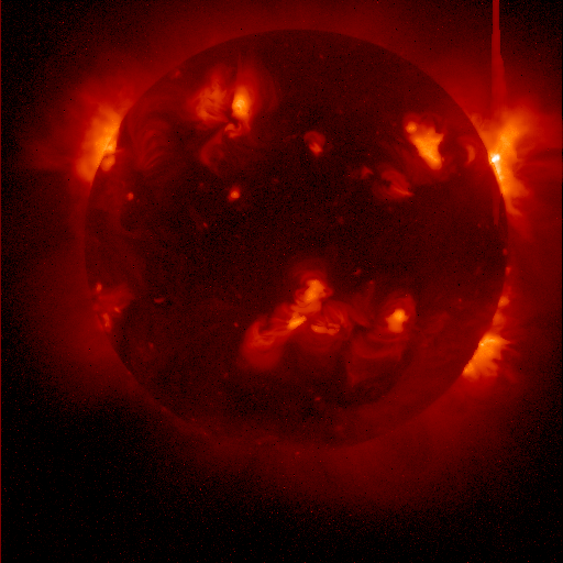 Spettrogramma solare: He<br>NASA - 17 Giugno 1999